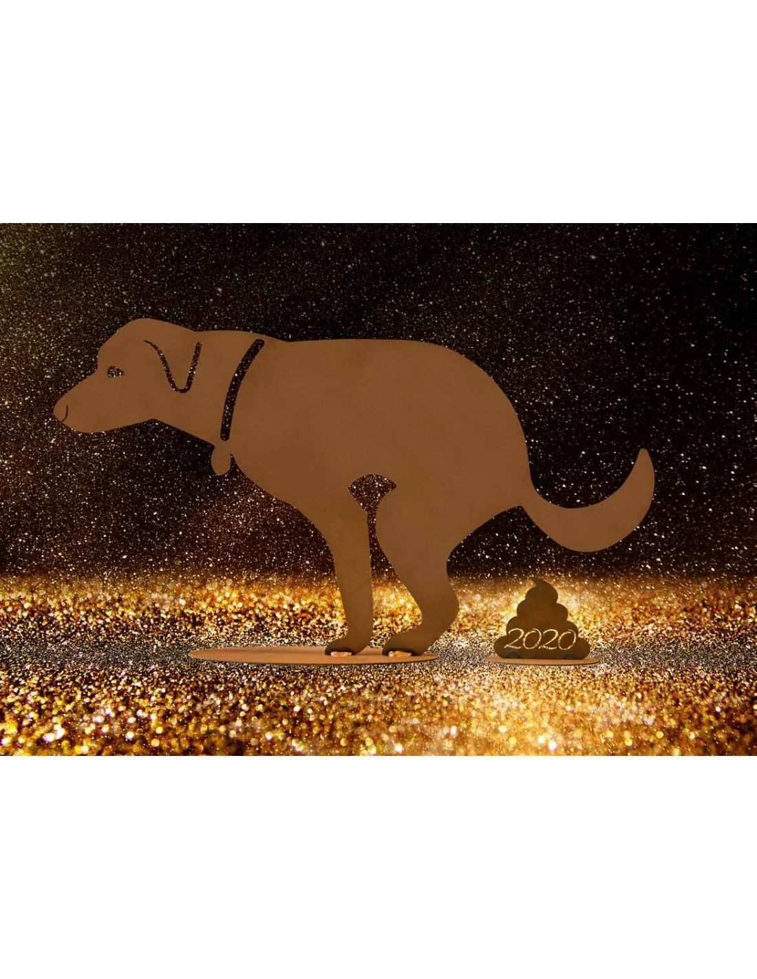 Deko Hund Corina - 71 cm lang - inkl. Häufchen 2020