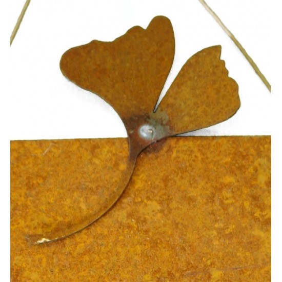 kleine Schilder Blanko Blanko Roschild klein 15 x 25 cm Motiv Ginkgo hübsches Rostschild zum selber beschriften
Stifte finden Si