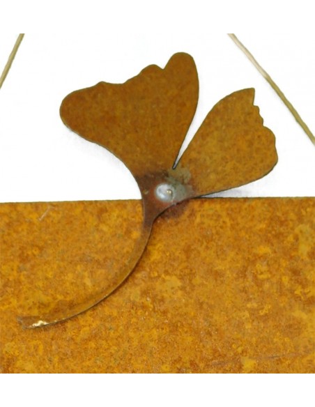 kleine Schilder Blanko Blanko Roschild klein 15 x 25 cm Motiv Ginkgo hübsches Rostschild zum selber beschriften
Stifte finden Si