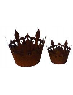 Pflanzgefäße + Schalen + Kronen Deko Krone - Tom- groß- Höhe 20 cm 
Höhe 20 cm
Ø oben 25 cm