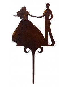 Gartenstecker Brautpaar - Topfstecker -