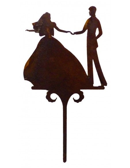 Gartenstecker Brautpaar - Topfstecker -