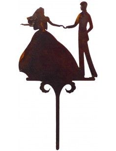 Gartenstecker Brautpaar - Topfstecker - 2