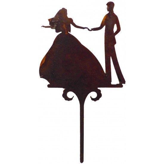 Gartenstecker Brautpaar - Topfstecker -