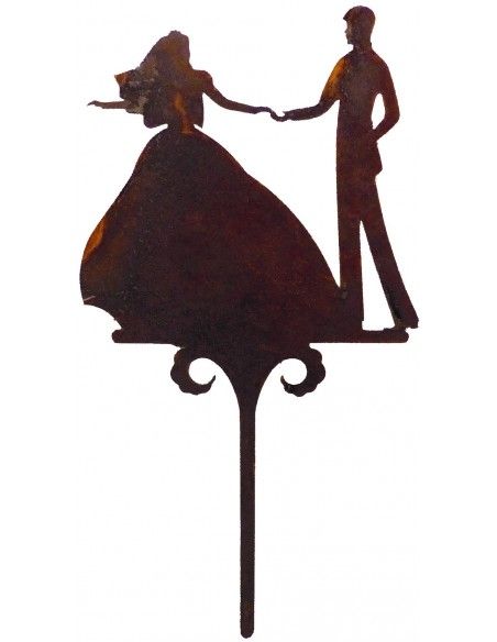 Gartenstecker Brautpaar - Topfstecker -