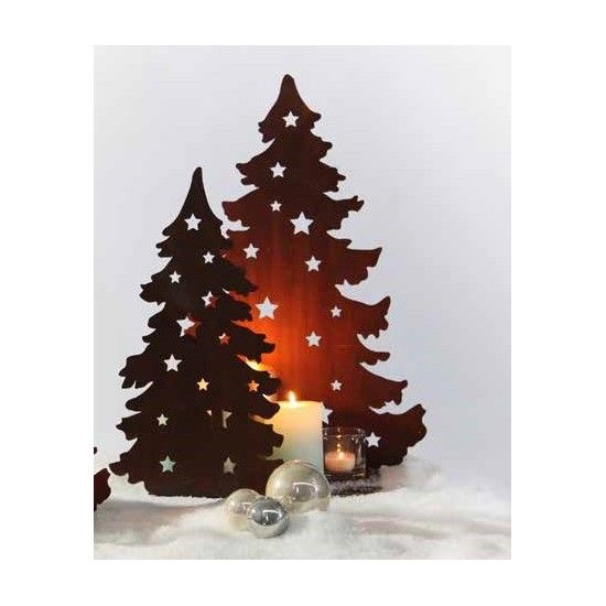 Kerzenhalter Weihnachtsbaum Metall als Kerzentablett  Höhe 50 cm 
Höhe 50 cm
Breite 33 cm
auf eckiger Platte
