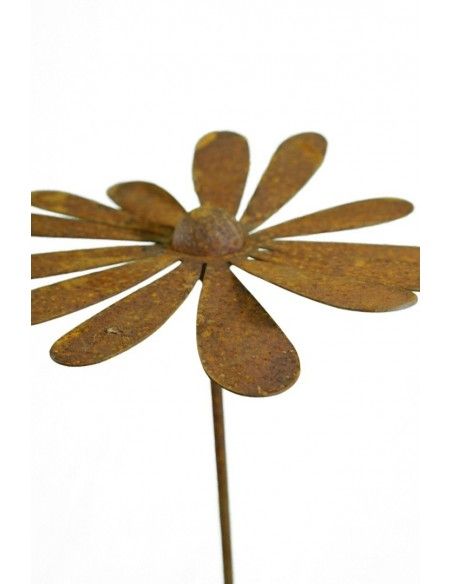 Blumenstecker Deko Margerite groß Ø 21 cm mit Kugel - Blumendeko für den Garten Ø 21 cm
