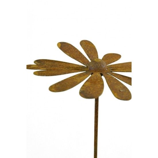 Blumenstecker Deko Margerite groß Ø 21 cm mit Kugel - Blumendeko für den Garten Ø 21 cm
