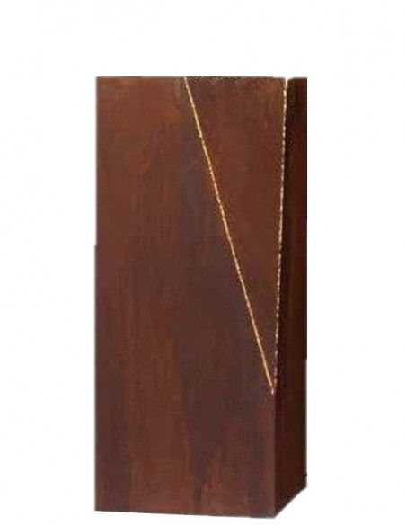 Start Podest Dreieck mit goldener Naht - Höhe 80 cm - Rostsäule 
Höhe 80 cm
Breite 35 cm
