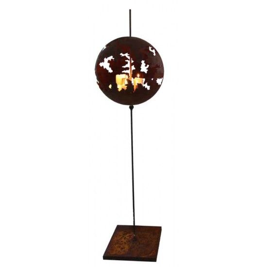 50 cm Dekokugeln in Rost Optik Risskugel Ø 50 cm  auf Podest mit Stab 
Kugel 50cm Durchmesser
Höhe 170cm
Podest 40cm x 40cm
