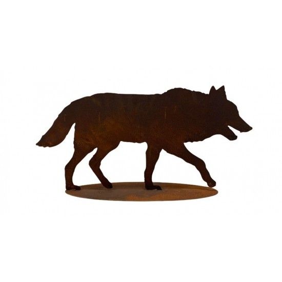 Fuchs und Wolf Böser Wolf - Gartenfigur 85 cm lang 
Der böse Wolf als Gartendeko Figur aus der Metall - Im Zusammenspiel mit un