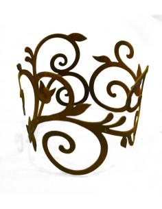 Weihnachtsdeko Aussen Edelrost Ornamentring für Vasen / Windlicht Ø 15 cm Höhe 13 cm Barock Deko Diese Ornamentringe machen sich