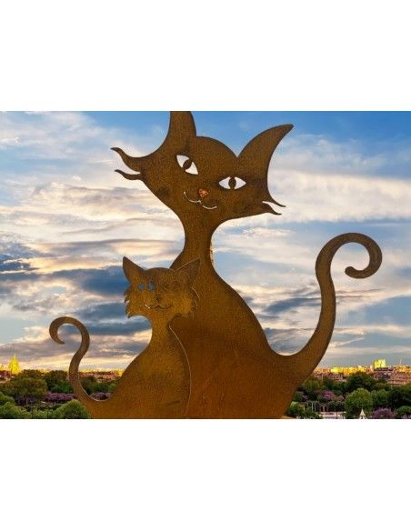 Deko Katzen und Mäuse Figur Katzenfamilie - 30 cm hoch - Katzenmutter mit Katzenkind 
wie eien ägyptische Katze schaut die Mama Deko Katzen und Mäuse Figur Katzenfamilie - 30 cm hoch - Katzenmutter mit Katzenkind 
wie eien ägyptische Katze schaut die Mama