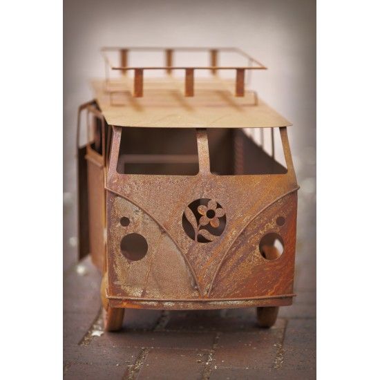 Gartendeko Rost VW Bulli 80 cm breit - Gartendeko Fahrzeug zum dekorieren und bepflanzen 
Nicht nur für Oldtimer Fans ist diese
