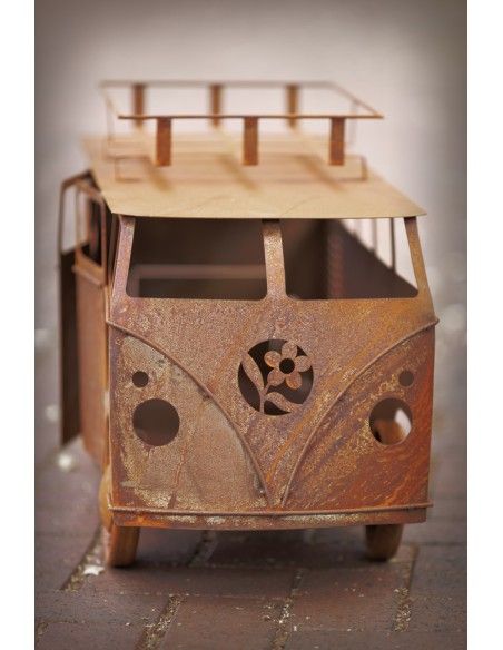 Gartendeko Rost VW Bulli 80 cm breit - Gartendeko Fahrzeug zum dekorieren und bepflanzen 
Nicht nur für Oldtimer Fans ist diese