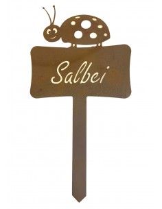 Kräuterstecker Kräuterstecker Salbei mit Marienkäfer -  Gesamthöhe 24cm 
Gesamthöhe inkl. Stecker 24 cm
Breite 13 cm
Höhe Ste