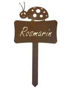 Kräuterstecker Kräuterstecker Rosmarin mit Marienkäfer -  Gesamthöhe 24cm 
Gesamthöhe inkl. Stecker 24 cm
Breite 13 cm
Höhe S