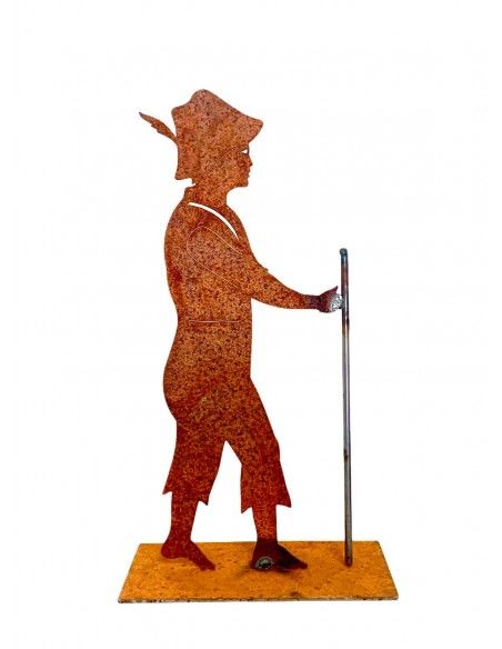 Hirtenjunge Ziegenpeter - Alpenländische Deko  - Höhe 18 cm 
Höhe 18 cm
Breite (mit Platte) 10 cm