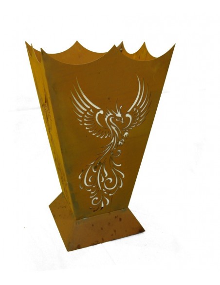 Hexen, Elfen, Drachen und Mystisches Feuerkorb Phönix 71 cm hoch 40 x  40 cm Phoenix Feuerstelle Ein Feuerkorb, der seinesgleich