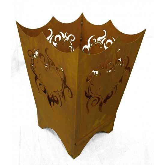 Feuerschalen Feuerkorb Flammenherz 60 CM hoch rechteckig 40 x 40m Höhe: 60 cm
Breite: 40 x 40 cm
eine eingebaute Schiebeplatte