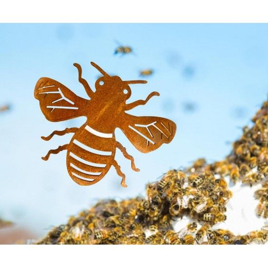 Start XL Deko Biene gebogen Metall - 20 cm breit 
Breite 20 cm
Länge 13 cm
Diese Biene im XL Format ist ideal zum aufhängen a