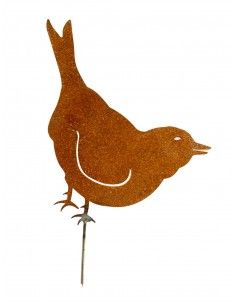 Süßer deko Spatz Robin zum Stecken - Breite 17 cm 
Höhe 13 cm
Breite 17 cm