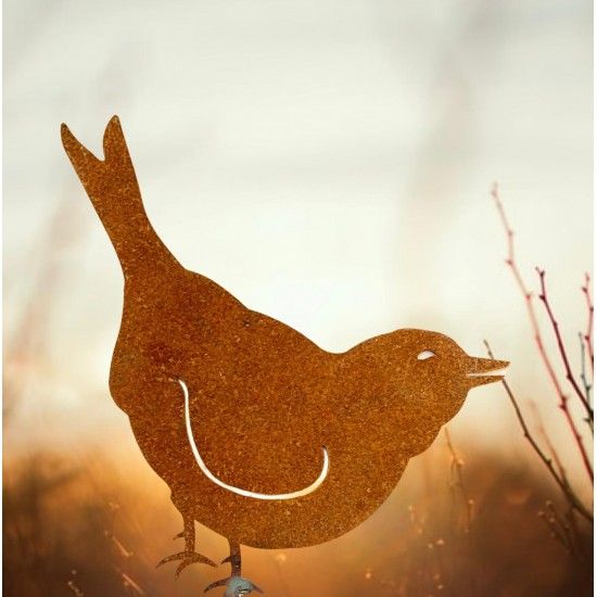 Süßer deko Spatz Robin zum Stecken - Breite 17 cm 
Höhe 13 cm
Breite 17 cm