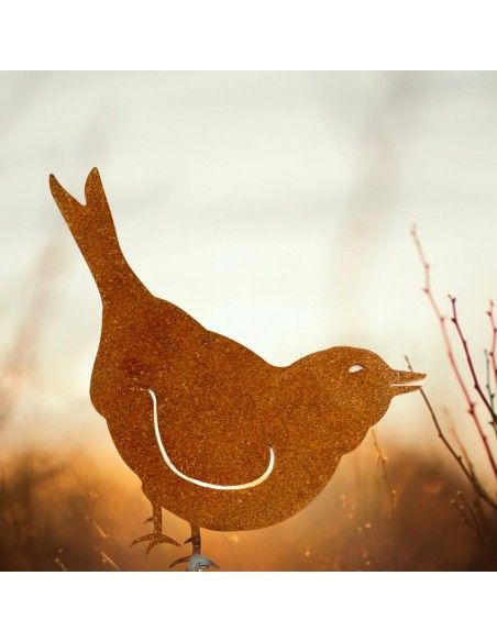 Süßer deko Spatz Robin zum Stecken - Breite 17 cm 
Höhe 13 cm
Breite 17 cm