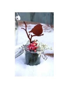 Start Dickes Vögelchen auf Ast -  Höhe 17 cm zum Stecken 
Süßes dickes deko Vögelchen auf Ast mit kurzem Stecker ist ideal für 2