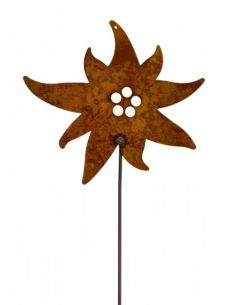 Allgäu Deko Gartenstecker Edelweiß - Breite 10 cm 
Breite 10 cm
Gesamthöhe (mit Stecker) ca. 50-60 cm