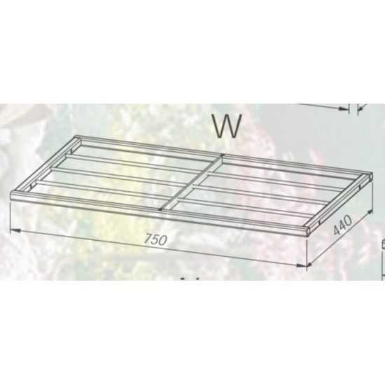 Rosenbögen und Rankhilfen Rost Rosenbogen pur - Zwischenstück W Breite 75 cm x Tiefe 44 cm Zwischenstück 75 x 44 cm