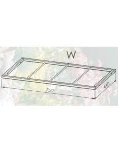Rosenbögen und Rankhilfen Rost Rosenbogen classic, Zwischenstück W Breite 75 cm x Tiefe 44 cm Zwischenstück 75 x 44 cm