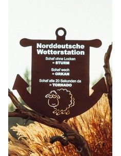 Lustige Norddeutsche Wetterstation zum Hängen - Höhe 65 cm 2