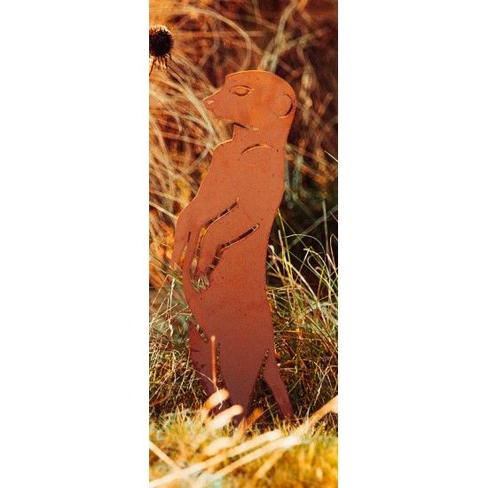 Erdmännchen Xaver aus Metall - Höhe 33 cm