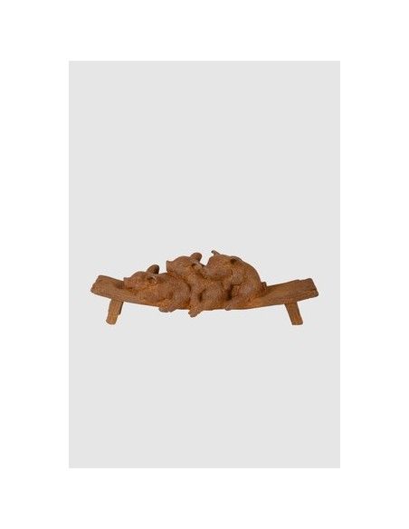 Start Steinguss Sauhaufen mit Rosteffekt - Länge 17 cm 
Lustiger Sauhaufen auf einer Bank mit Edelrosteffekt
Länge 17 cm
Höhe