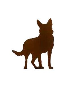 Deko Hunde Schäferhund mit Rohr zum Stecken - Höhe 90 cm 
Höhe 90 cm
Breite 67 cm
mit Rohr für 12 mm Stab