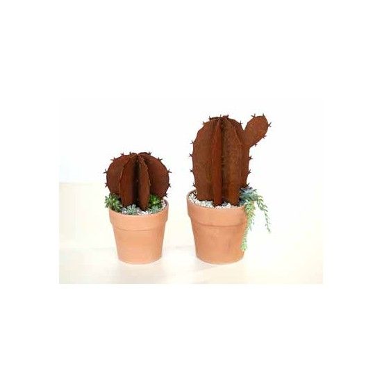 Deko Kaktus 3D - breit - 18 cm hoch