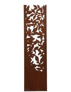 Start Deko Stele Komorebi mit Blattausschnitten - Höhe 150 cm