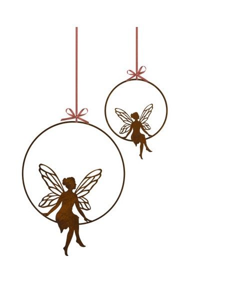 Start Ring mit sitzender Fee Gr.2 zum Hängen 