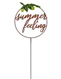 Schriftzüge Gartenstecker Schriftzug  - summer feeling Ø 50 cm mit Hülse 
Ø 50 cm
mit Hülse für 8mm Stab