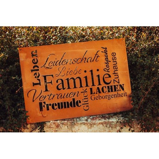 Spruchtafel Familie Breite 60 cm