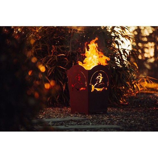 Metall Feuerkorb - Angler - Höhe 61,5 cm