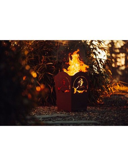 Metall Feuerkorb - Angler - Höhe 61,5 cm