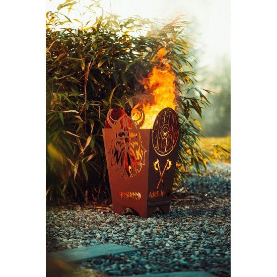 Wikinger Feuerkorb - Valhalla - Höhe 77 cm