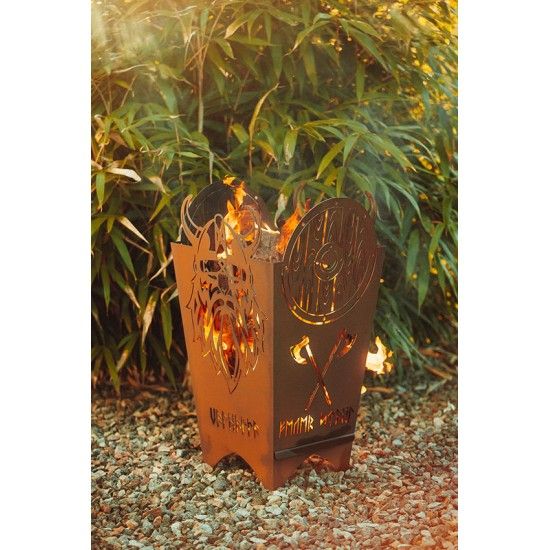 Wikinger Feuerkorb - Valhalla - Höhe 77 cm