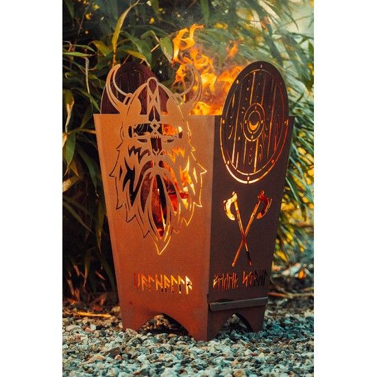 Wikinger Feuerkorb - Valhalla - Höhe 77 cm