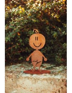 Doodle Familie aus Edelrost - Baby Charly - Höhe 14,5 cm 2