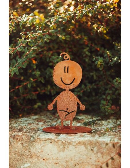 Doodle Familie aus Edelrost - Baby Charly - Höhe 14,5 cm Doodle Familie aus Edelrost - Baby Charly - Höhe 14,5 cm