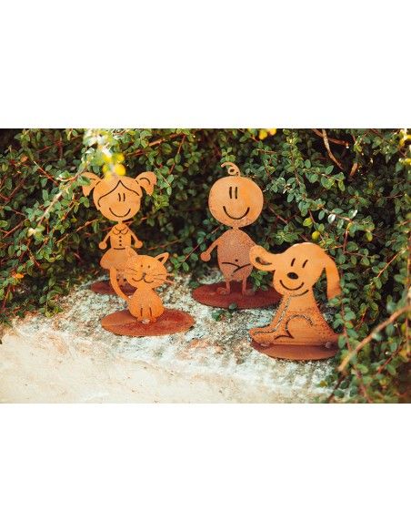 Doodle Familie aus Edelrost - Baby Charly - Höhe 14,5 cm Doodle Familie aus Edelrost - Baby Charly - Höhe 14,5 cm