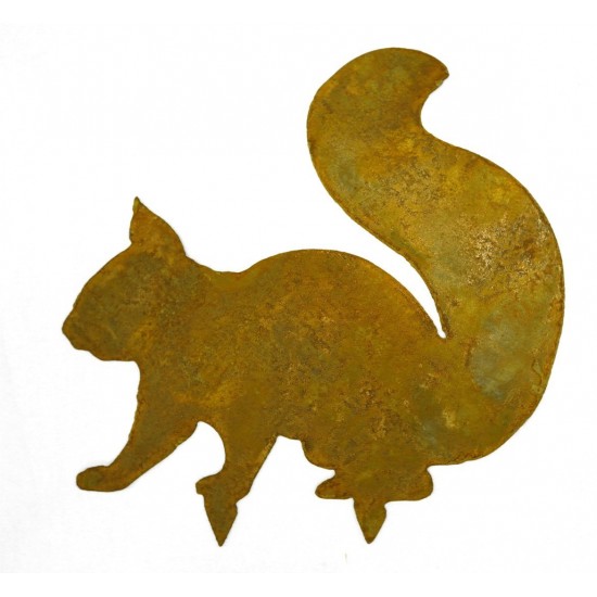 Tiere mit Baumspieß sitzendes Eichhörnchen mit Baumspieß - HÖhe 19,5 cm Direktstecker Eichhörnchen zum einschlagen in Weichholz